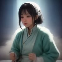 内容运营编辑陈思琪的职业照，绿色植物背景，展示内容创作专业形象